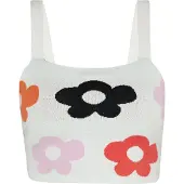 Mymo Top gemengde kleuren / wit