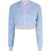 Mymo Gebreid vest beige / blauw