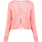 Mymo Gebreid vest pink