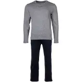 Marc O'Polo Pyjama kort navy / donkergrijs