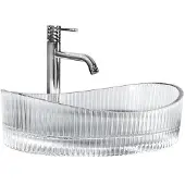 REA Harper Opzetwastafel Transparant 50X37X14CM