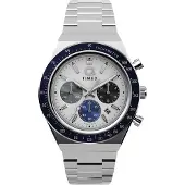 Timex Analoog horloge 'Q' blauw / zwart / zilver / wit