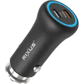 Rixus - Car Charger 2-Port 20W USB-C