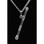 MOOYE ® - Collectie Zilveren Majorette stok ketting hanger