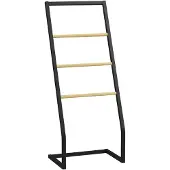 HOMCOM -Handdoekenrek-40,5x28x98cm-Staal-Zwart
