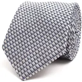 Tresanti DIGBY Silk tie with graphic design Silver (TRTIIE356 - 204)