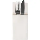 Papstar Bestekzakken "Airlaid", 4 x 100 st., B 100 x H 240 mm, 1/8 vouw, airlaid, wit