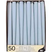 Papstar Dinerkaarsen/kandelaar kaarsen Mega Pack - 50x stuks - lila paars - 25 cm - Tafelkaarsen