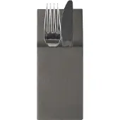 Papstar hygiënische servetzakjes Airlaid antraciet, 1/8 vouw, 24 x 10 cm, 4 x 100 stuks