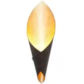 Holländer Wandlamp Fiaccola Piccolo, dimbaar, zwart, Woon-/ Eetkamer, metaal, Modern, wandlamp