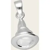 MOOYE ® - Collectie Zilveren Hoed Heks Tovenaar kettinghanger
