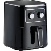 Alpina Airfryer 4,5L Heteluchtfriteuse 1-4 Personen Airfryer met Timerfunctie Instelbare Temperatuur 80-200 Graden Heteluchtoven 1400W