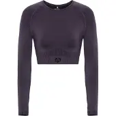 MOROTAI Functioneel shirt 'Naikan' donkerlila / zwart