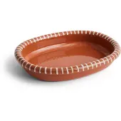 HAY Schaal Barro Oval Natural With Stripes Large 36 x 27 cm