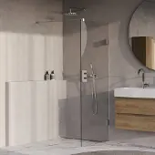 Brauer Void inloopdouche helder glas 70x200 incl. glascoating chroom