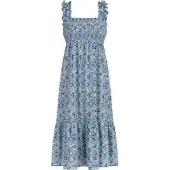Mymo Zomerjurk lichtblauw / pastelroze / rood / zwart