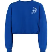 Mymo Sweatshirt 'Keepsudry' royal blue/koningsblauw / wit