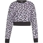 Mymo Sweatshirt lavendel / zwart