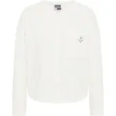 Dreimaster Maritim Sweatvest wolwit