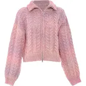 Mymo Gebreid vest lila / pink