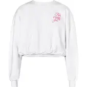 Mymo Sweatshirt 'Keepsudry' pink / wit