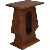 Dutchbone Pilaster Bijzettafel Rechthoek Mangohout Bruin 50013