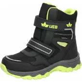 Lico Snowboots 'Branko V' limoen / zwart