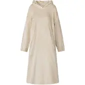 vidaXL Deken hoodie Beige S Flanel