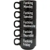 Fisura - Bekers Fucking Week - set van 5