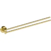 Allibert handdoekhouder dubbel goud modern design muurbevestiging