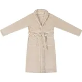 vidaXL Badjas zonder Kap Beige xxl Flanel