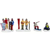 Santaville Snow Sports Polyresin 9cm 4 stuks