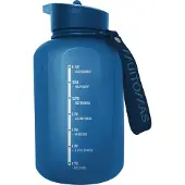 Muitomas Sportfles – Grote inhoud - 1200ml - Siliconen tuit - Geïntegreerd handvat - Blauw