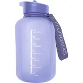 Muitomas Sportfles – Grote inhoud - 1200ml - Siliconen tuit - Geïntegreerd handvat - Violet