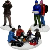 Santaville Forest Family Polyresin 10cm 3 stuks