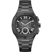 GUESS Analoog horloge 'Headline' zwart / wit