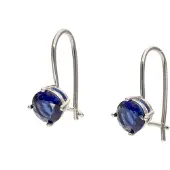 Gaya Oorbellen donkerblauw / zilver