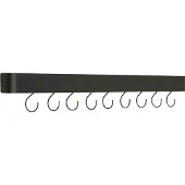 Dan-Form Protopia Dan-Form wandplank met haken 9 haken fineer essen zwart.