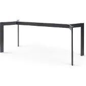 En.casa Tafelonderstel Verg tafelpoot stalen frame 140x70x72 cm zwart []