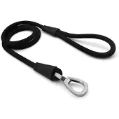 Morsø hondenriem soft rope gerecycled black zwart - 120x1 cm