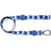 Morsø hondenriem gerecycled splash blauw 120x1,5 cm tot 6 kg