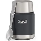 Thermos Voedselcontainer 470ml met Lepel & Mok - Graniet Grijs