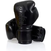 Fairtex Microfiber (Kick)bokshandschoenen - Zwart -12 oz
