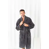 Casilin Teddy Fleece Badjas Grey Charcoal - L
