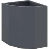 vidaXL Hoek Plantenbak Antraciet 30 x 30 x 35 cm Staal