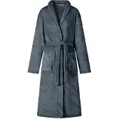 vidaXL Badjas zonder Kap Marineblauw l Flanel