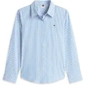 Tommy Hilfiger Blouse 'ESS' lichtblauw / wit
