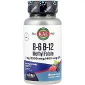 Kal B6+b12 Methyl Folate Vitamine Tabletten 60 Eenheden
