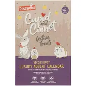 Rosewood 12x Knaagdiersnack Cupid & Comet Adventkalender Veggie Burst 120 gr