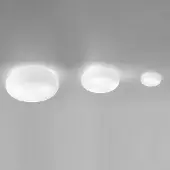 Artemide Wandlampe , Itka, dimbare, Wit, Woonkamer, Glas, Modern